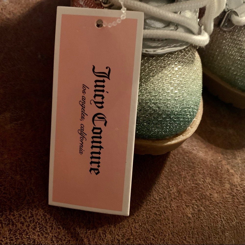 NWT , girls juicy couture‎ multi colored Sierra vista cozy combat boots size 5 m - Picture 5 of 8